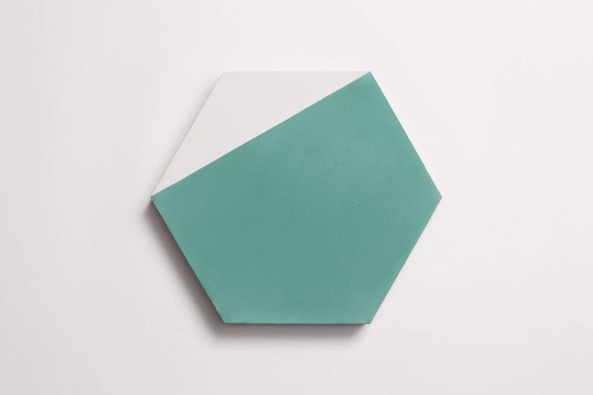 Tile concrete cement hex clip kelly white hexagon.