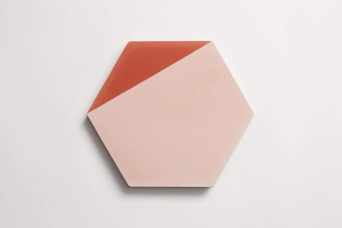 Tile concrete cement hex clip mocha hexagon.