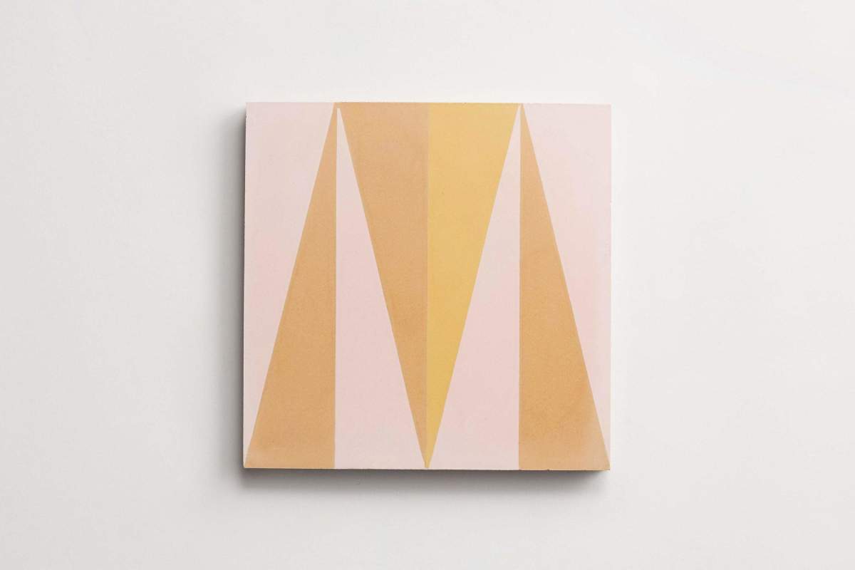 Tile concrete cement point mocha curry caramel.