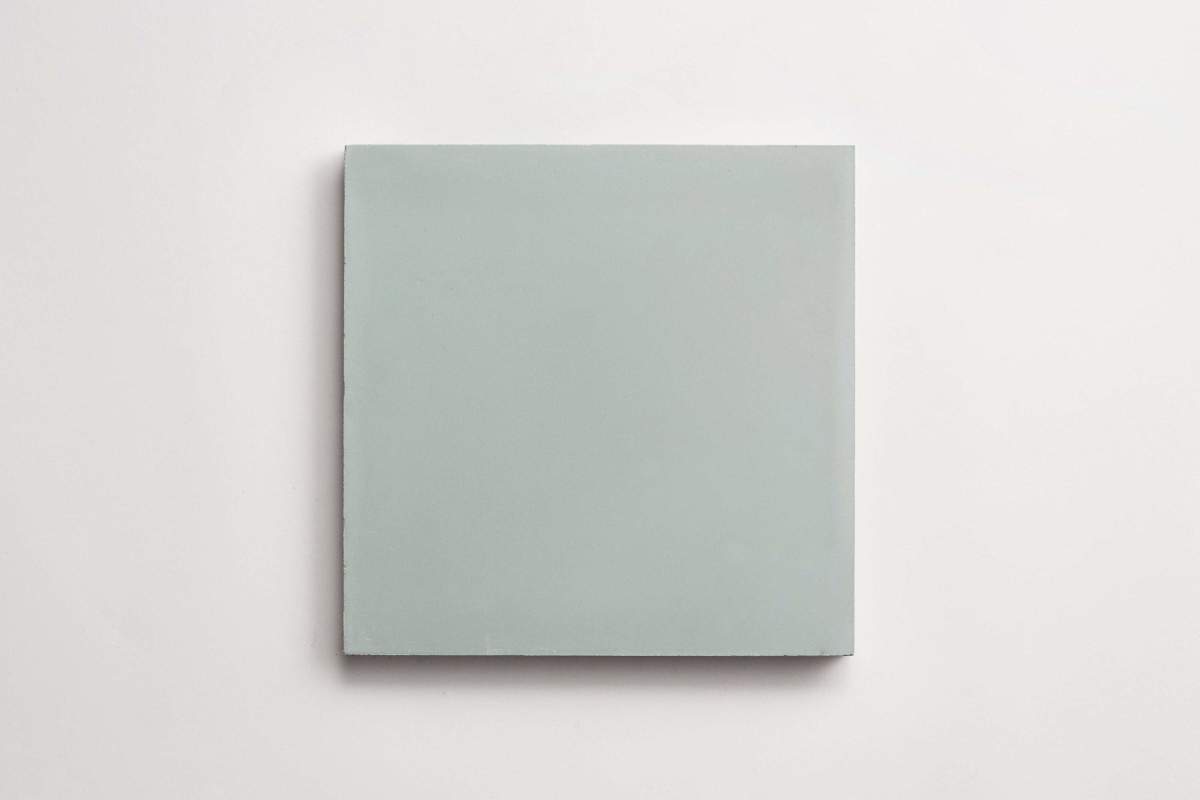 Cement tile solid colors 8x8 Square Basil Green.