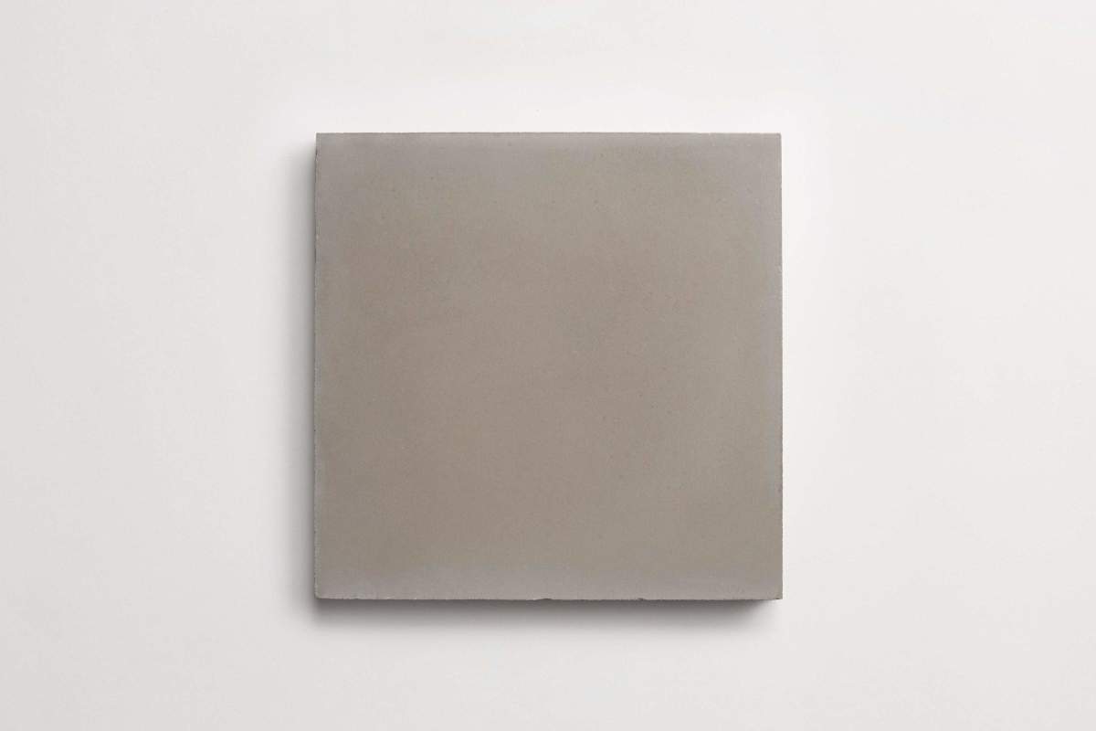Cement tile solid colors 8x8 Square Metal Grey.