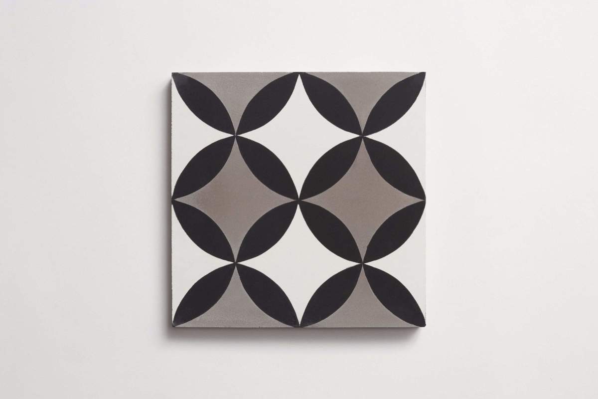 Tile cement wonderful copenhagen metal white black.