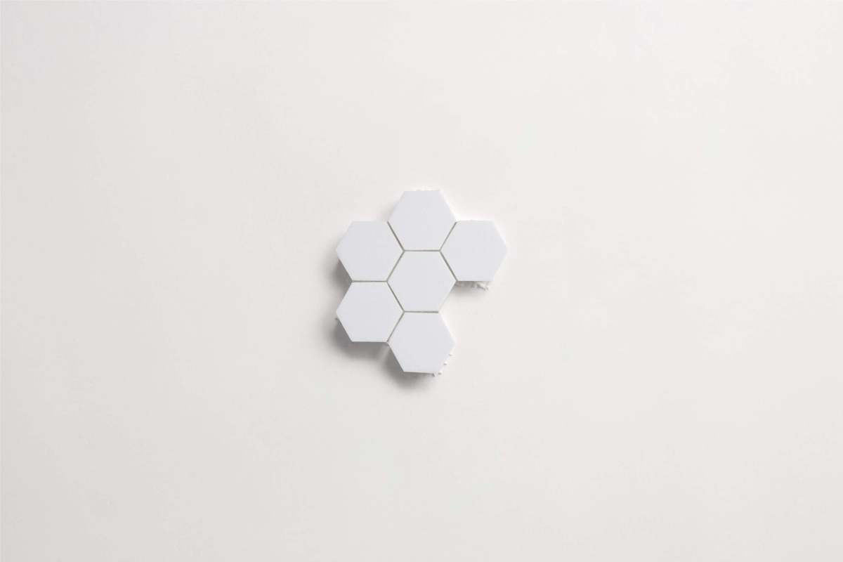 Tile thassos white stone hex sheet.