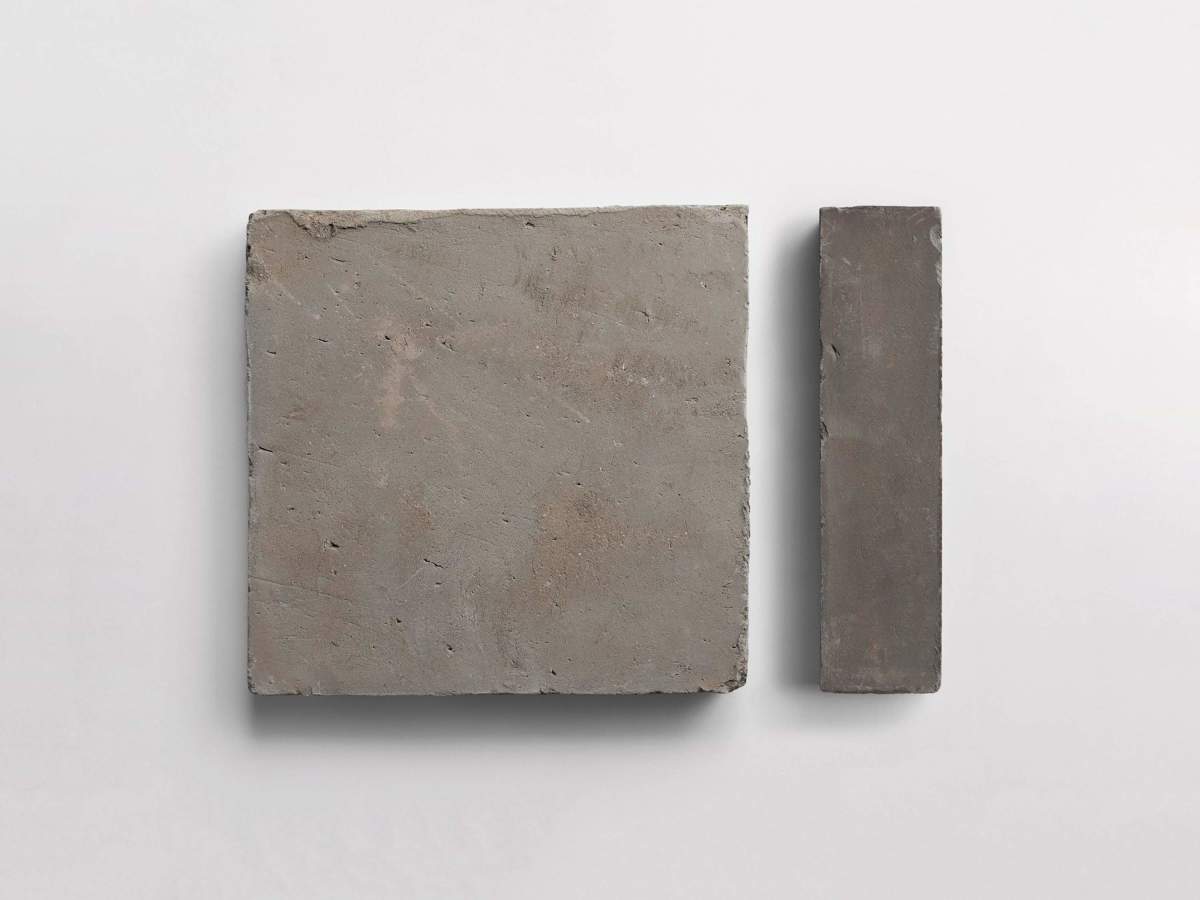 Terracotta Tile 8" Square + Rectangle Unfinished Grey Tile.