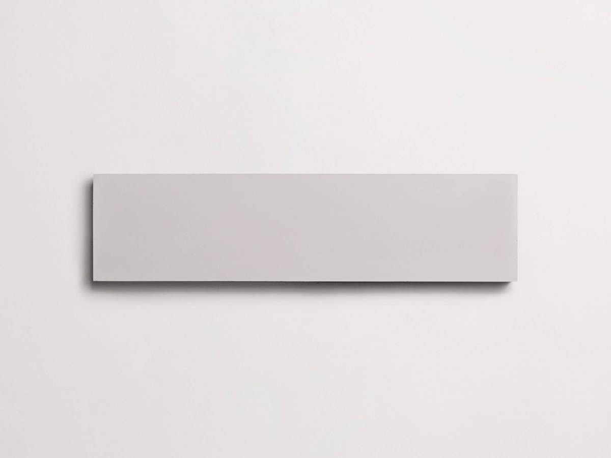 Cement tile solid colors 12x3 Rectangle Ash Grey.