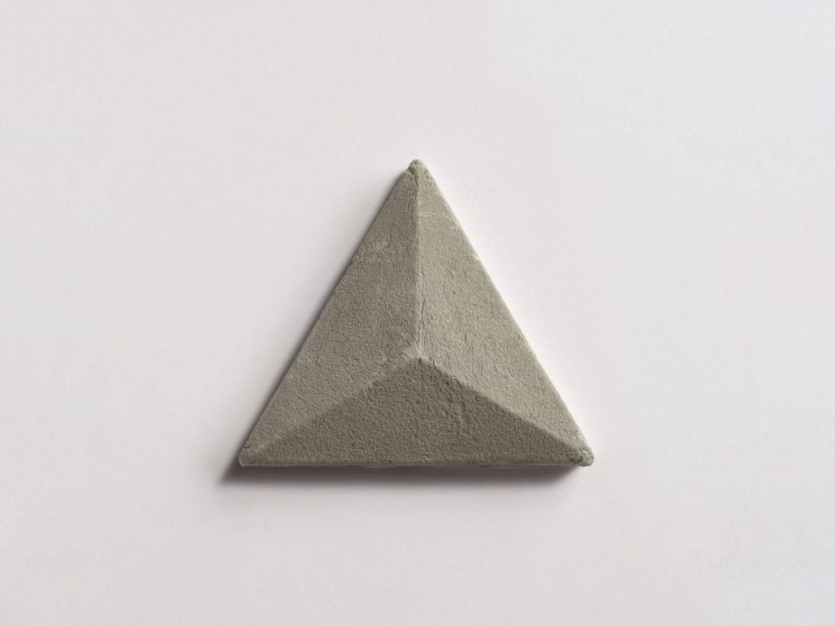 Mantegna grey cotta triangle fornace brioni tile.