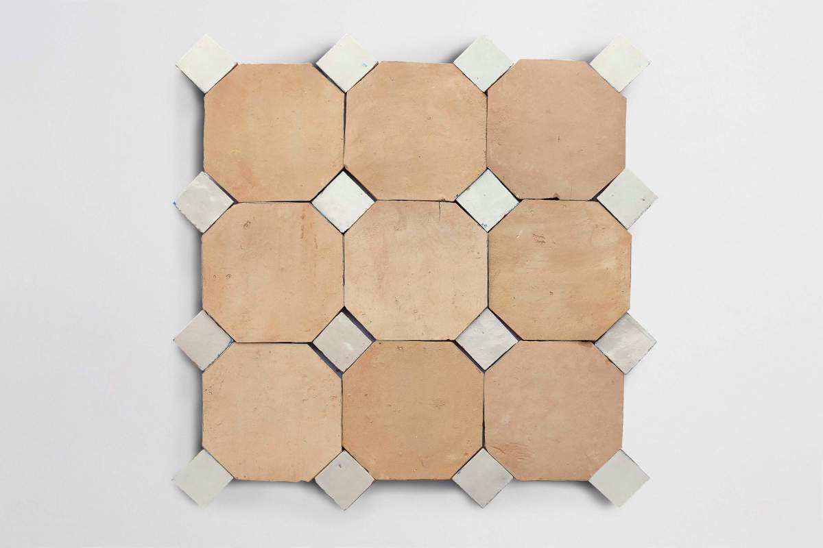 weathered white bouchon | zio & sons | zellige natural