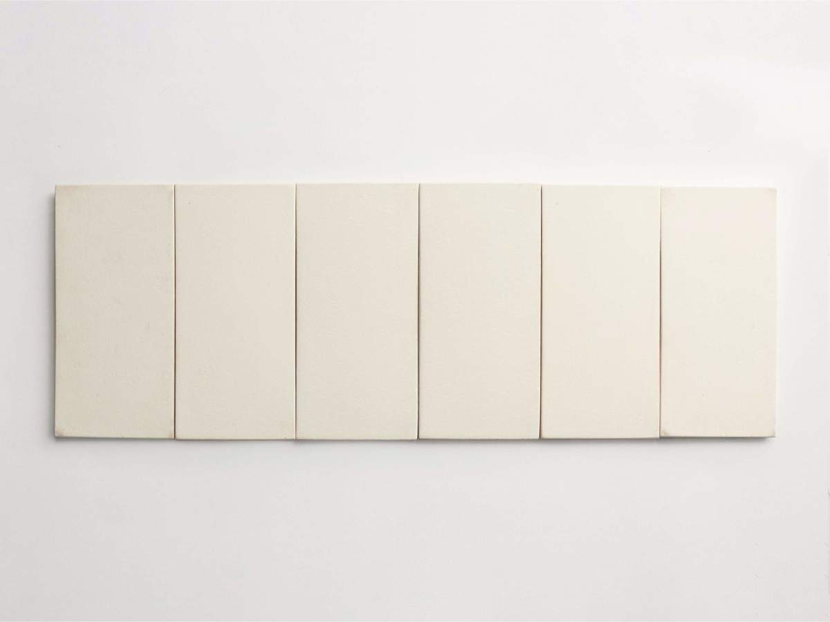Ceramic Shibori Field Tile White 8x4 Watermark tile.