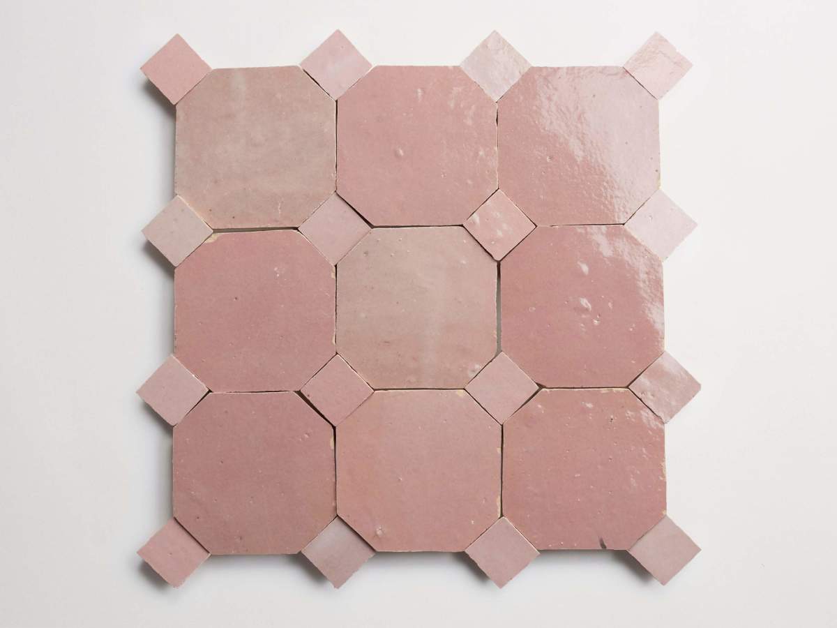 Vintage rose octagon & vintage rose bouchon zio & sons + tile.