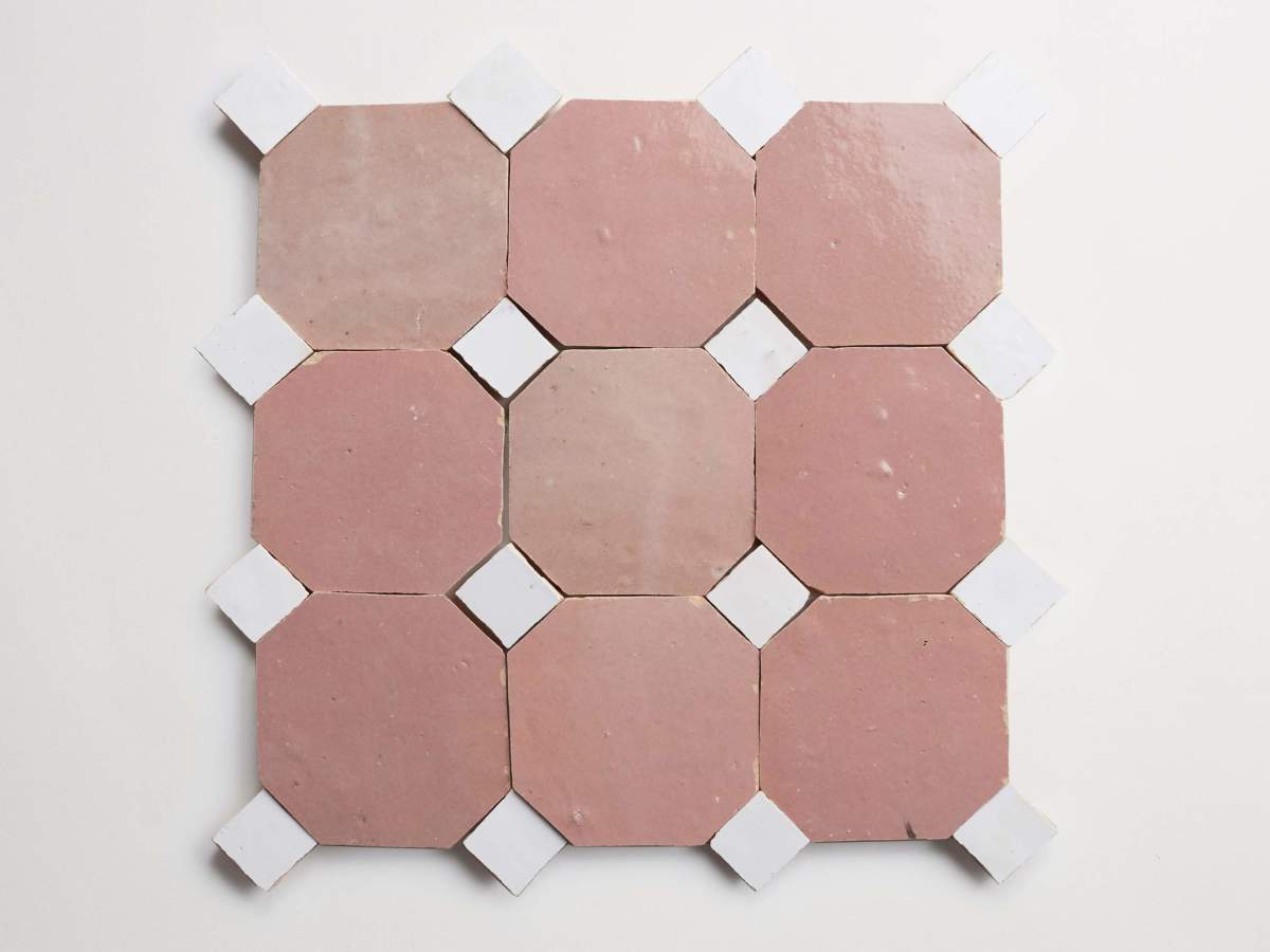Vintage rose octagon & sea salt bouchon zio & sons + tile.
