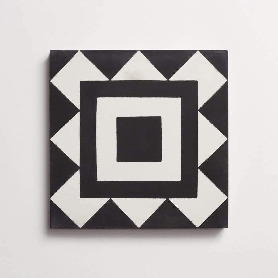 cement | los feliz | black + white sample ~ 8"x8"x⅝"