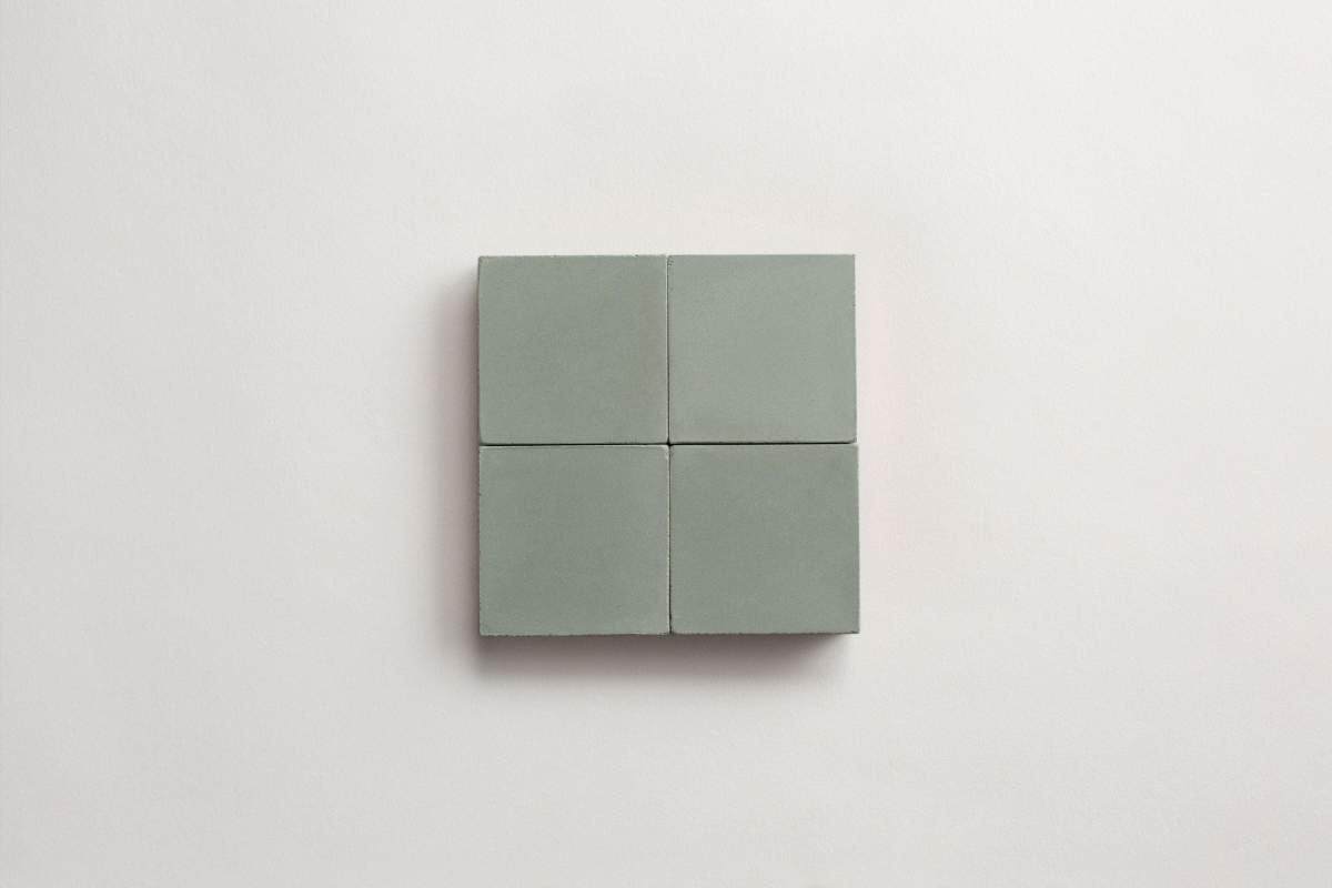 cement: solid | pixies | matte | basil | sample ~ 2"x2"x⅝"