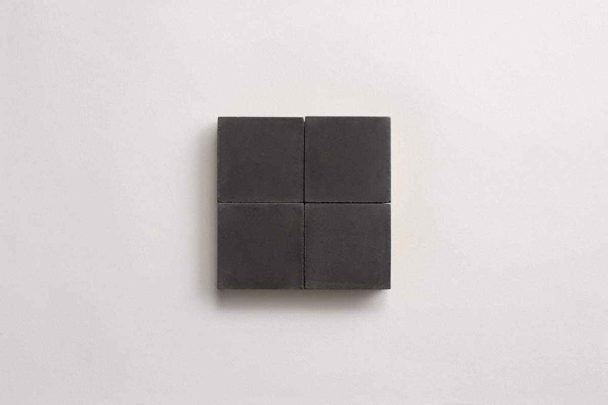 cement: solid | pixies | matte | charcoal | sample ~ 2"x2"x⅝"