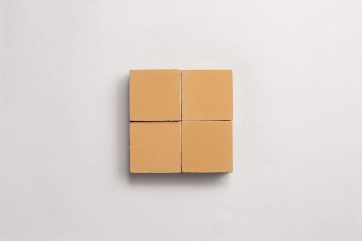 cement: solid | pixies | matte | curry | sample ~ 2"x2"x⅝"