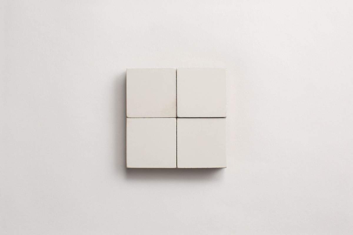 cement: solid | pixies | matte | white | sample ~ 2"x2"x⅝"