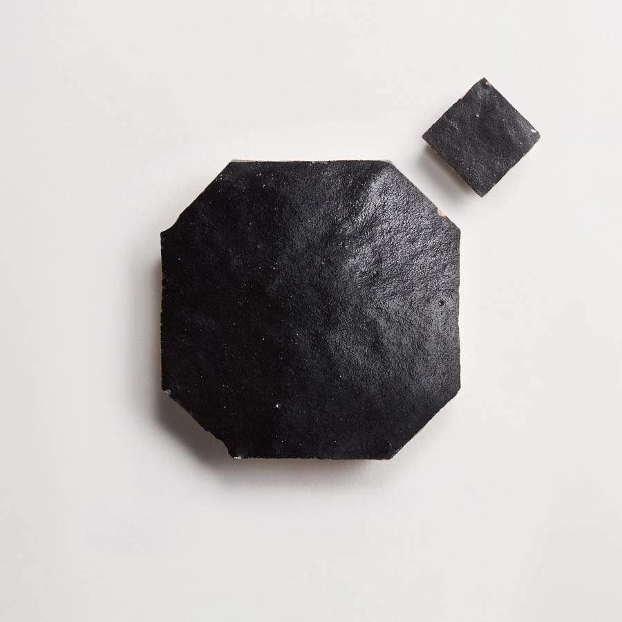 zio & sons + clé | charred cedar octagon + bouchon (bundle) | satin | sample ~ ⅜"
