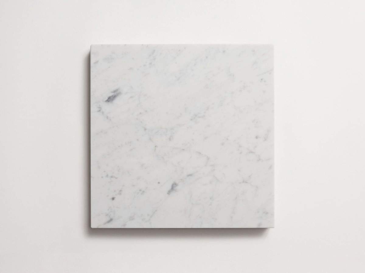 Tile carrara marble white stone 12x12 field tile.