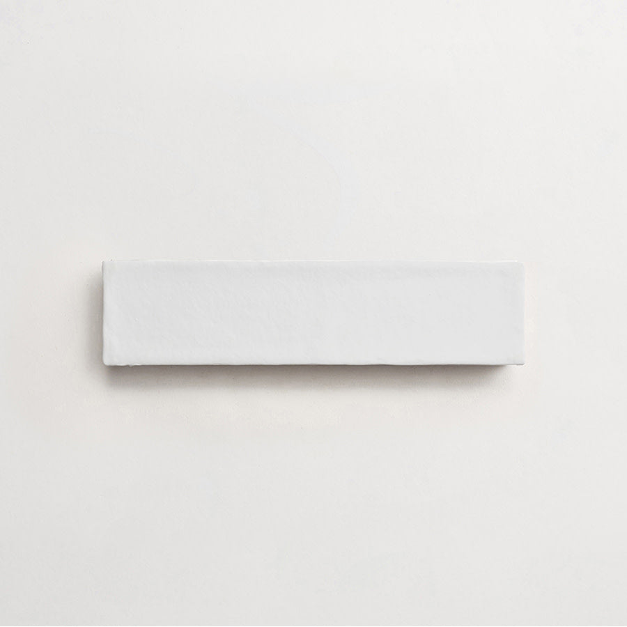 Basic Terracotta Tile 8x2 matte White Tile.