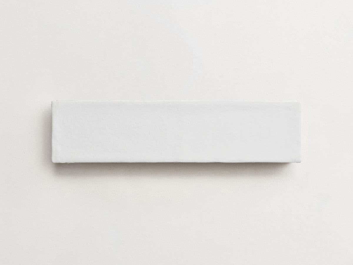 Basic Terracotta Tile 12x3 matte White Tile.