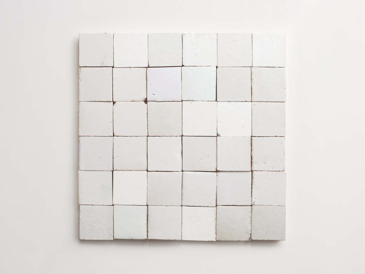 Terracotta tile eastern elements mochi 2x2 square.