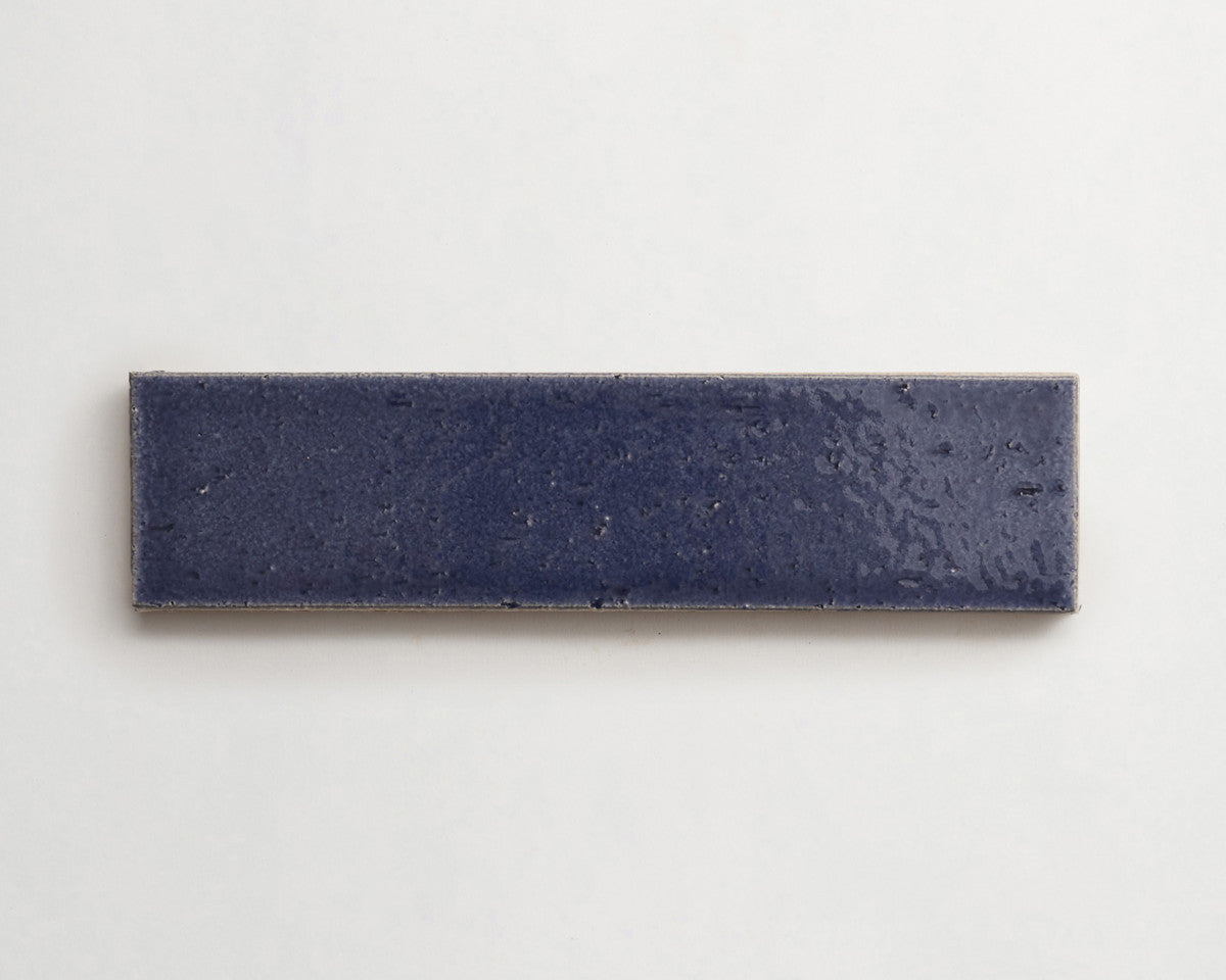 Modern farmhouse brick tile twilight blue gloss 9.5 x2.5.