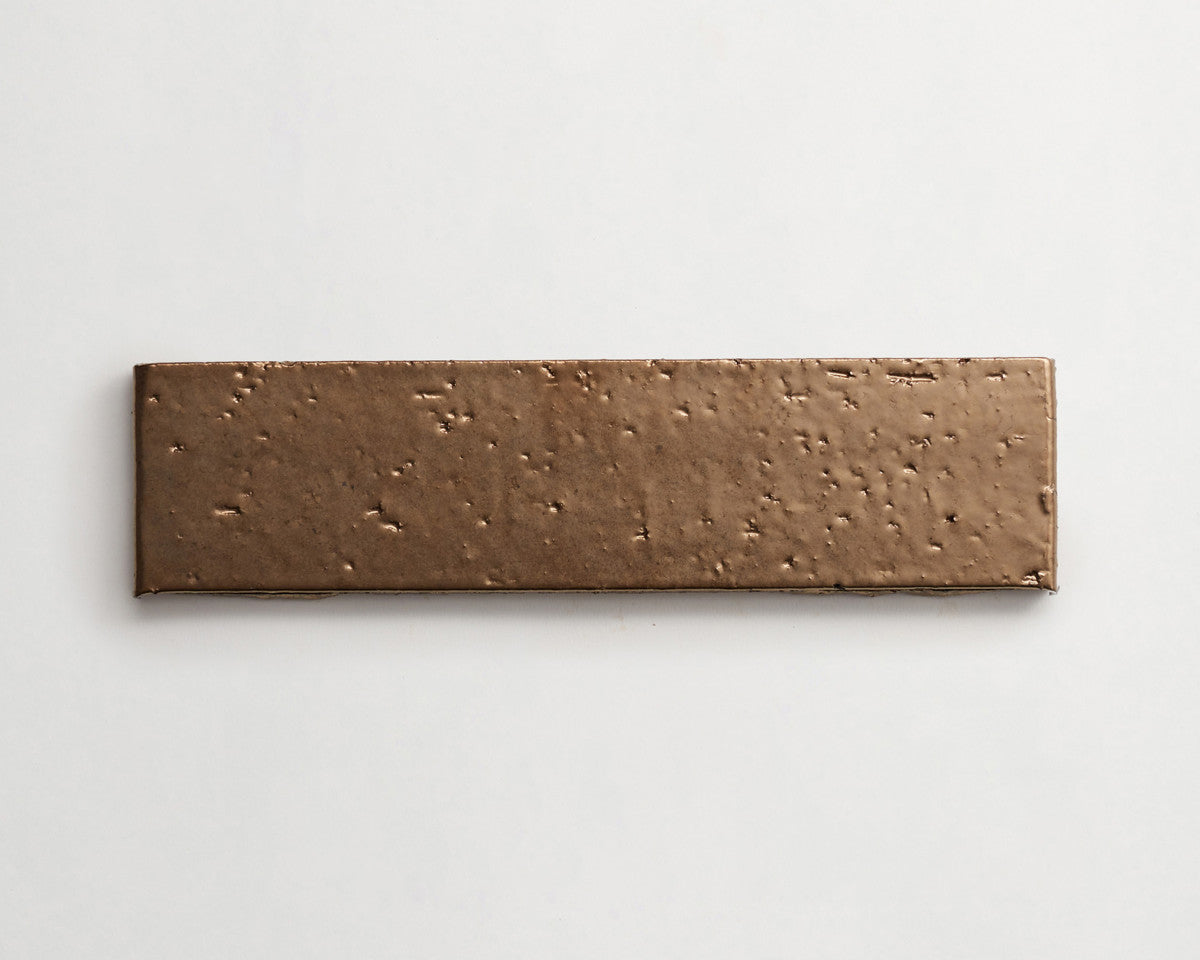 Modern farmhouse brick tile bronze gold matte 9.5 x2.5.
