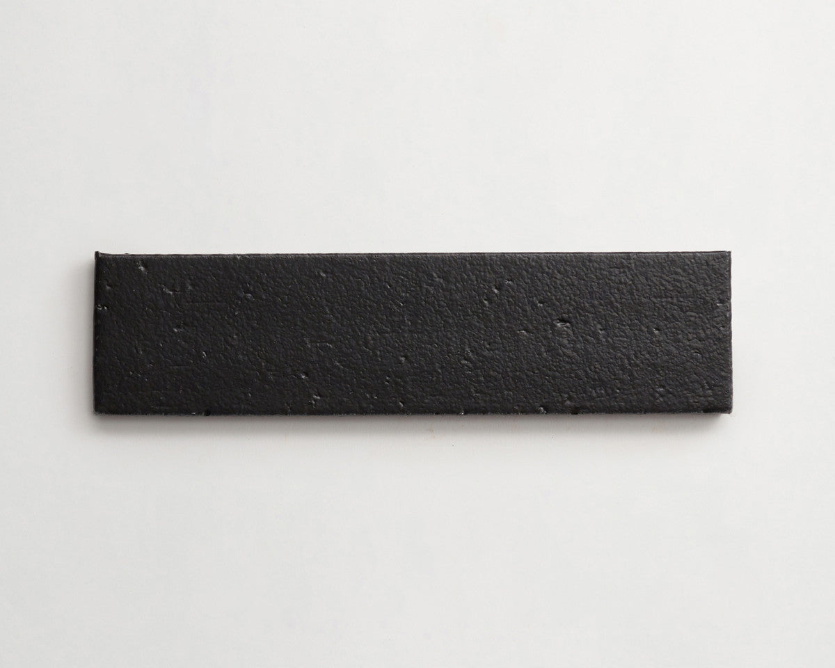 Modern farmhouse brick tile black matte 9.5 x2.5.
