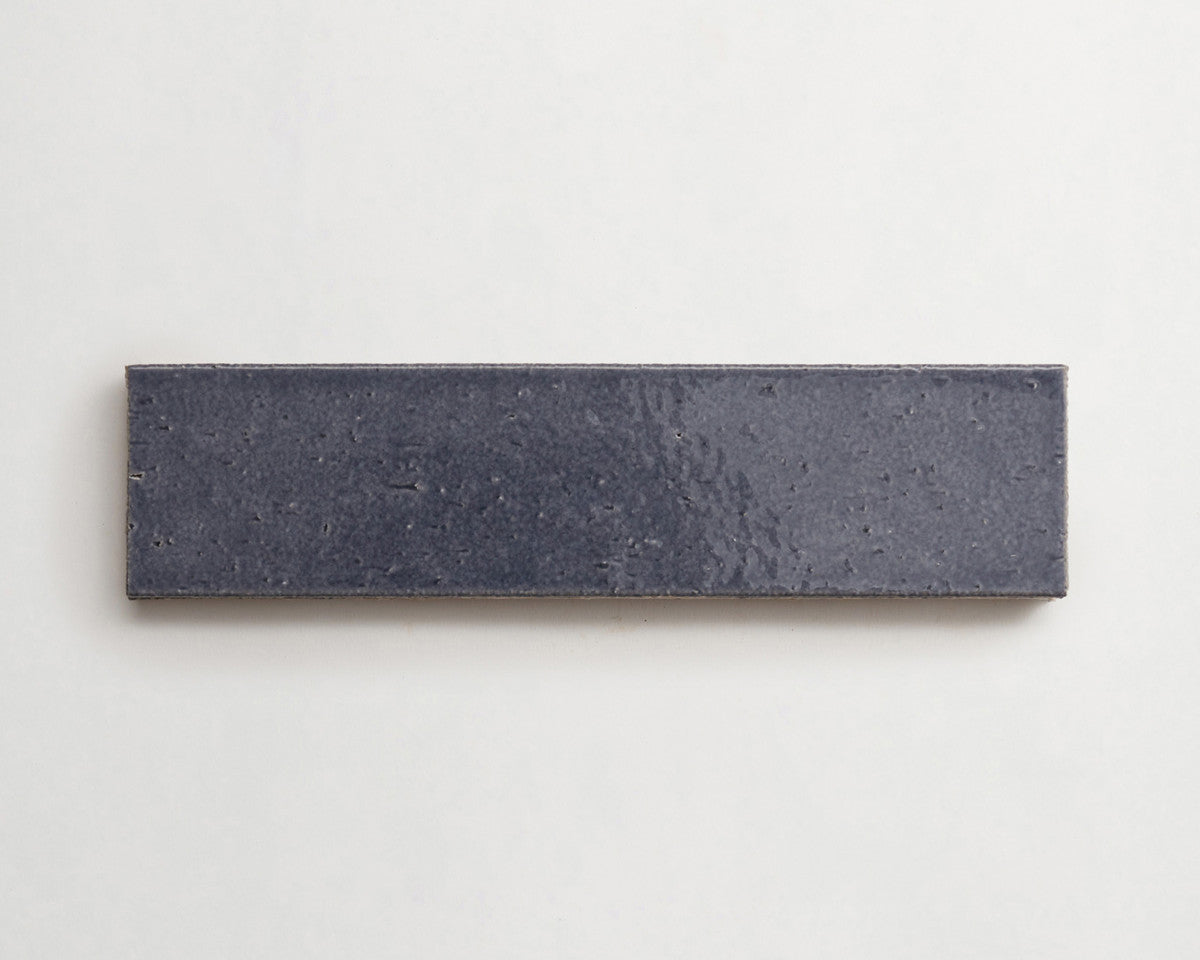 Modern farmhouse brick tile dusk blue gloss 9.5 x2.5.