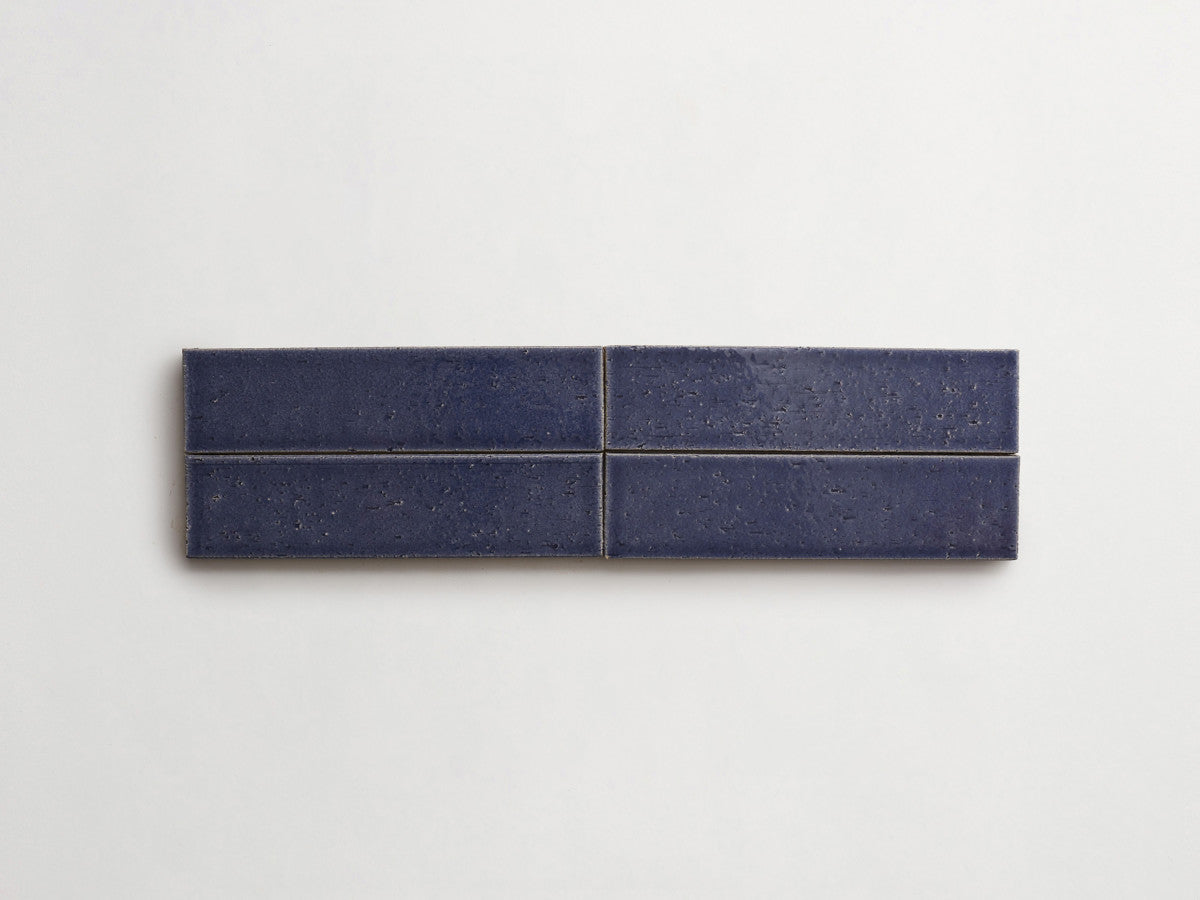 Modern farmhouse brick tile twilight blue gloss 9.5 x2.5.