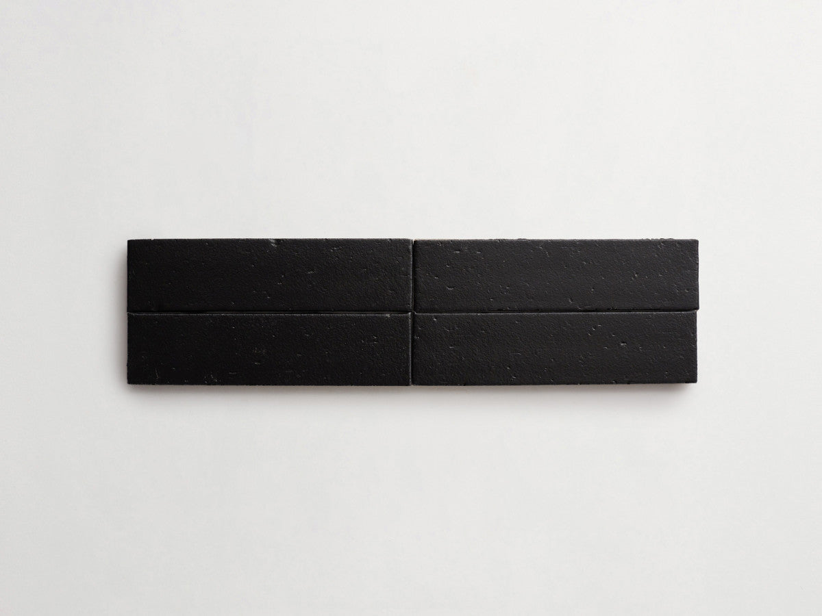 Modern farmhouse brick tile black matte 9.5 x2.5.