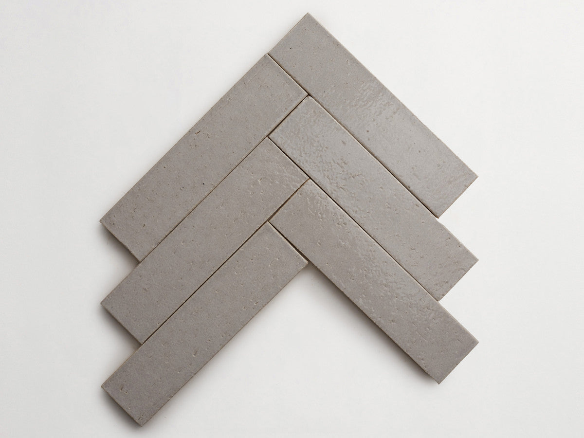Modern farmhouse brick tile seagull grey gloss 9.5 x2.5.