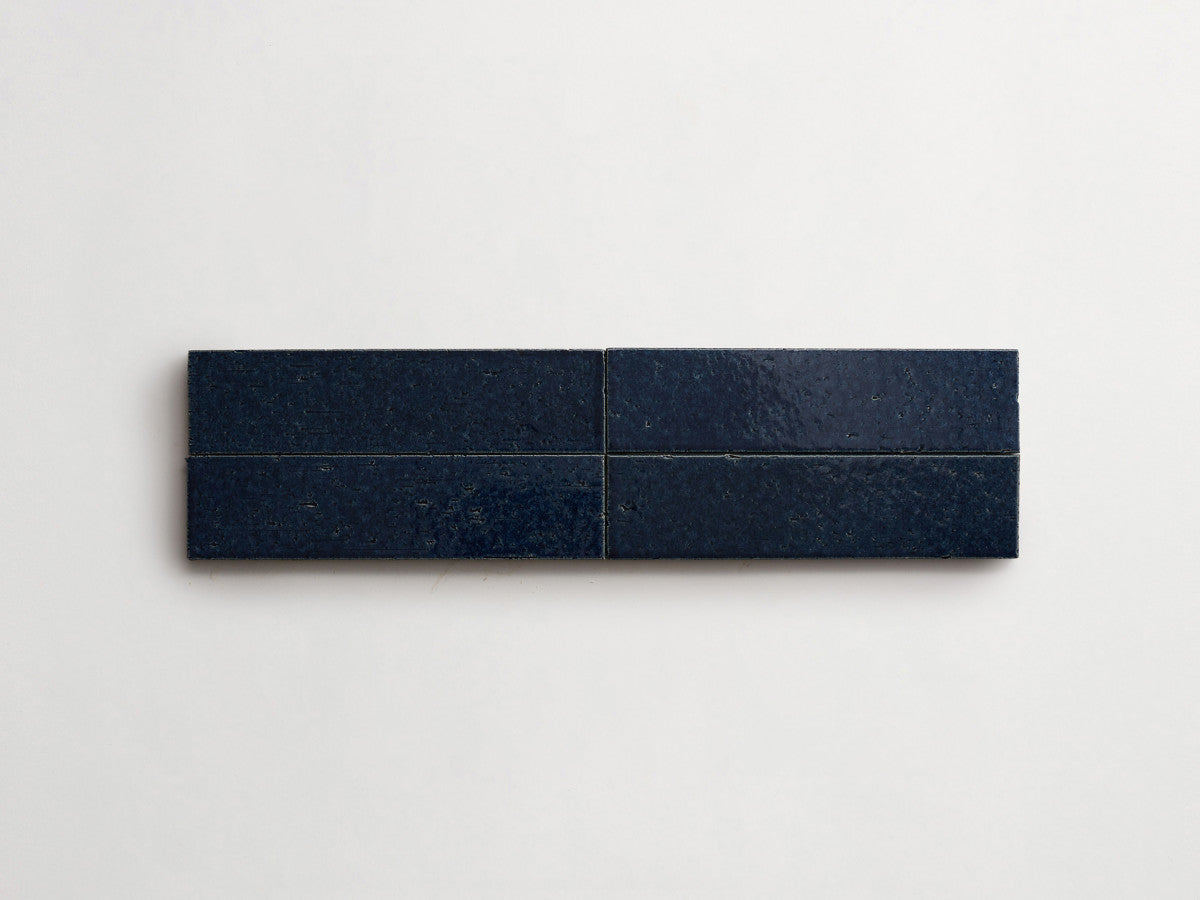 Modern farmhouse brick tile new navy gloss 9.5 x2.5.