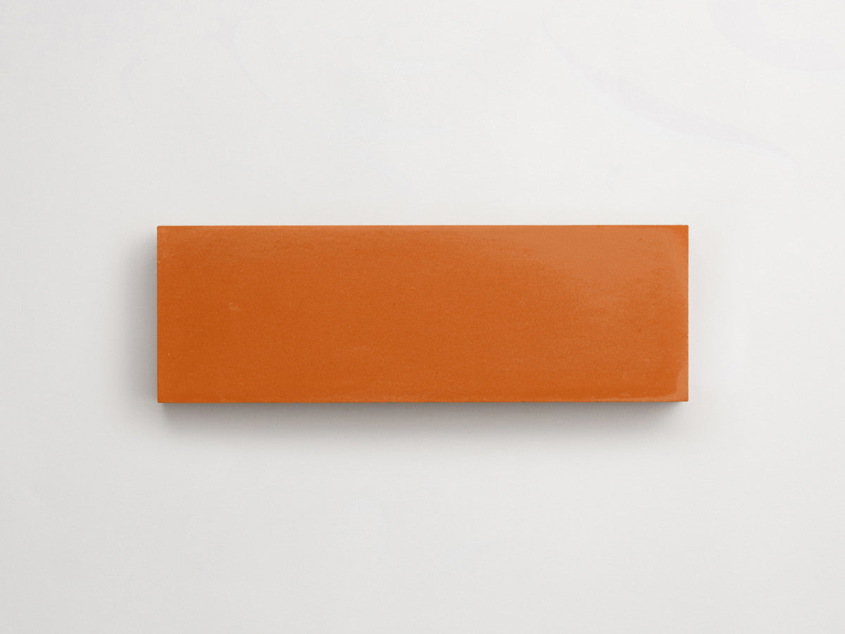Cement Checkerboard Tile Bundle 6x2 Orange, White.