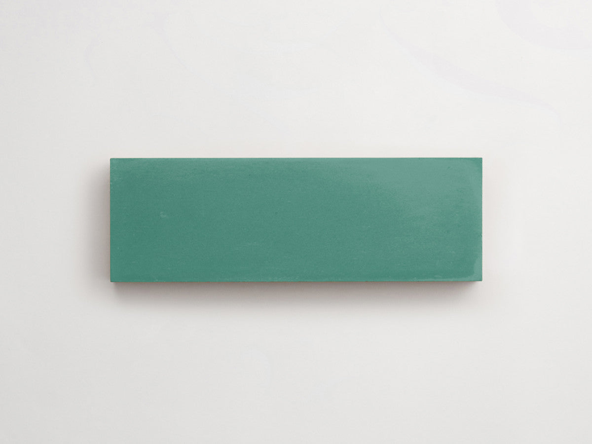 Cement Checkerboard Tile Trio 6x2 Green, Yellow, White.