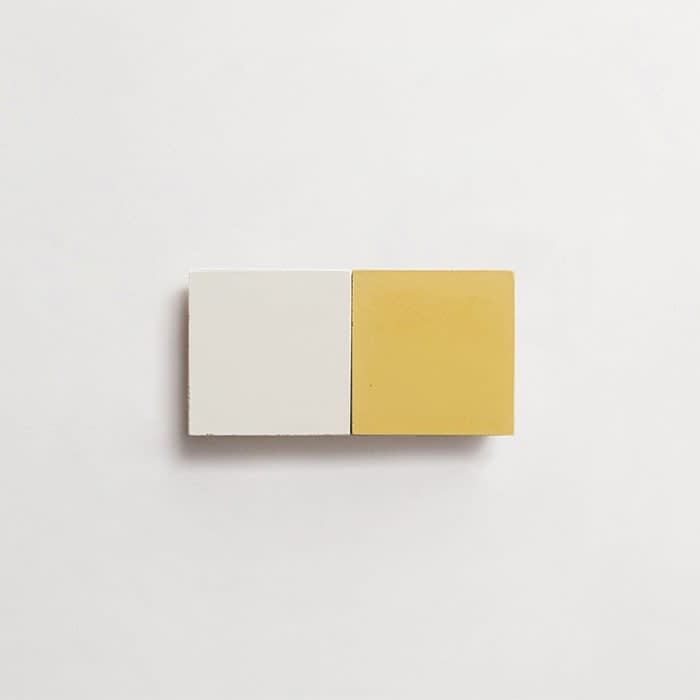 cement: mythology checkerboard | oz | baguette | matte | duo | paste + duckling | sample ~ 2"x2"x⅝"