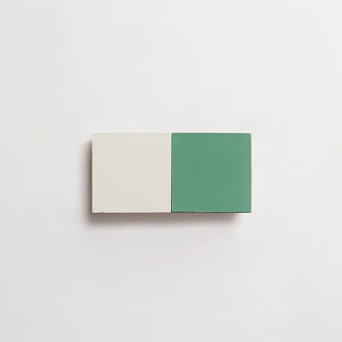 cement: mythology checkerboard | foxlgove | baguette | matte | duo | paste + nettle | sample ~ 2"x2"x⅝"