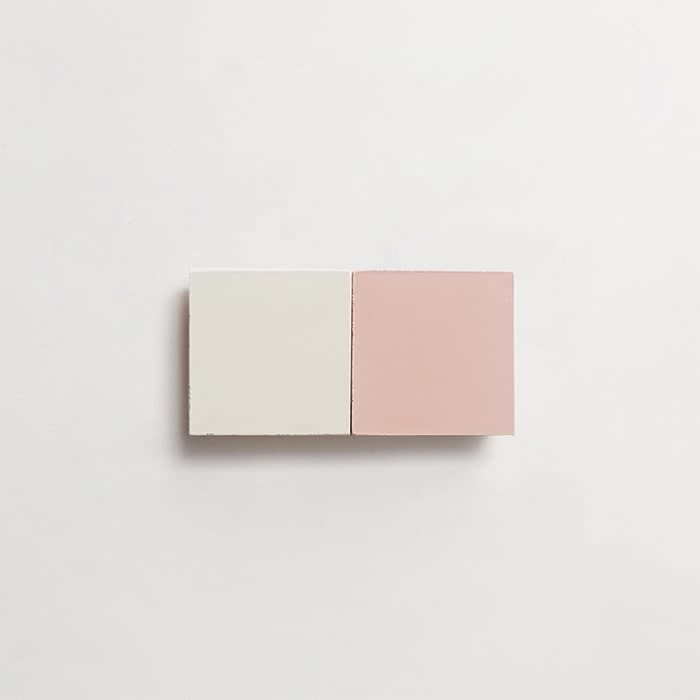 cement: mythology checkerboard | wildwood | baguette | matte | duo | paste + rose | sample ~ 2"x2"x⅝"