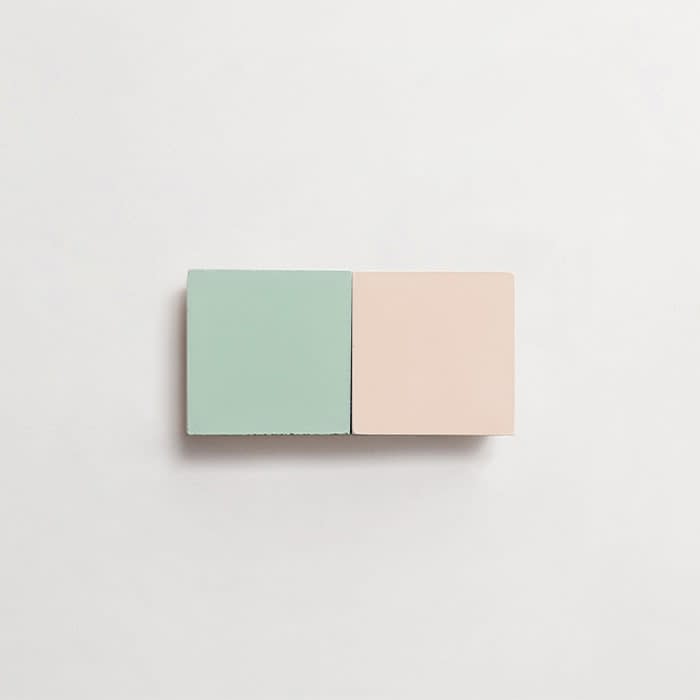 cement: mythology checkerboard | wildwood | cigar | matte | duo | shell + ru | sample ~ 2"x2"x⅝"