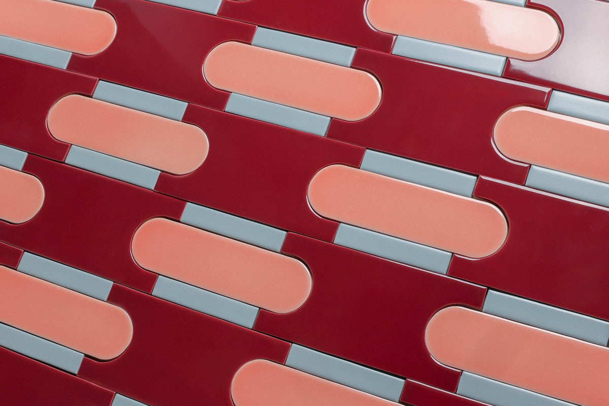 Ceramic tivoli bundle red fornace brioni tile.