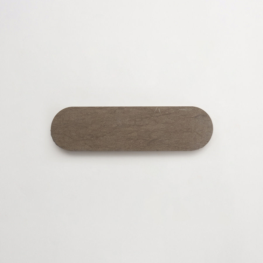 Lapidary oval tile cashmere grey 8.5 x 2.375.