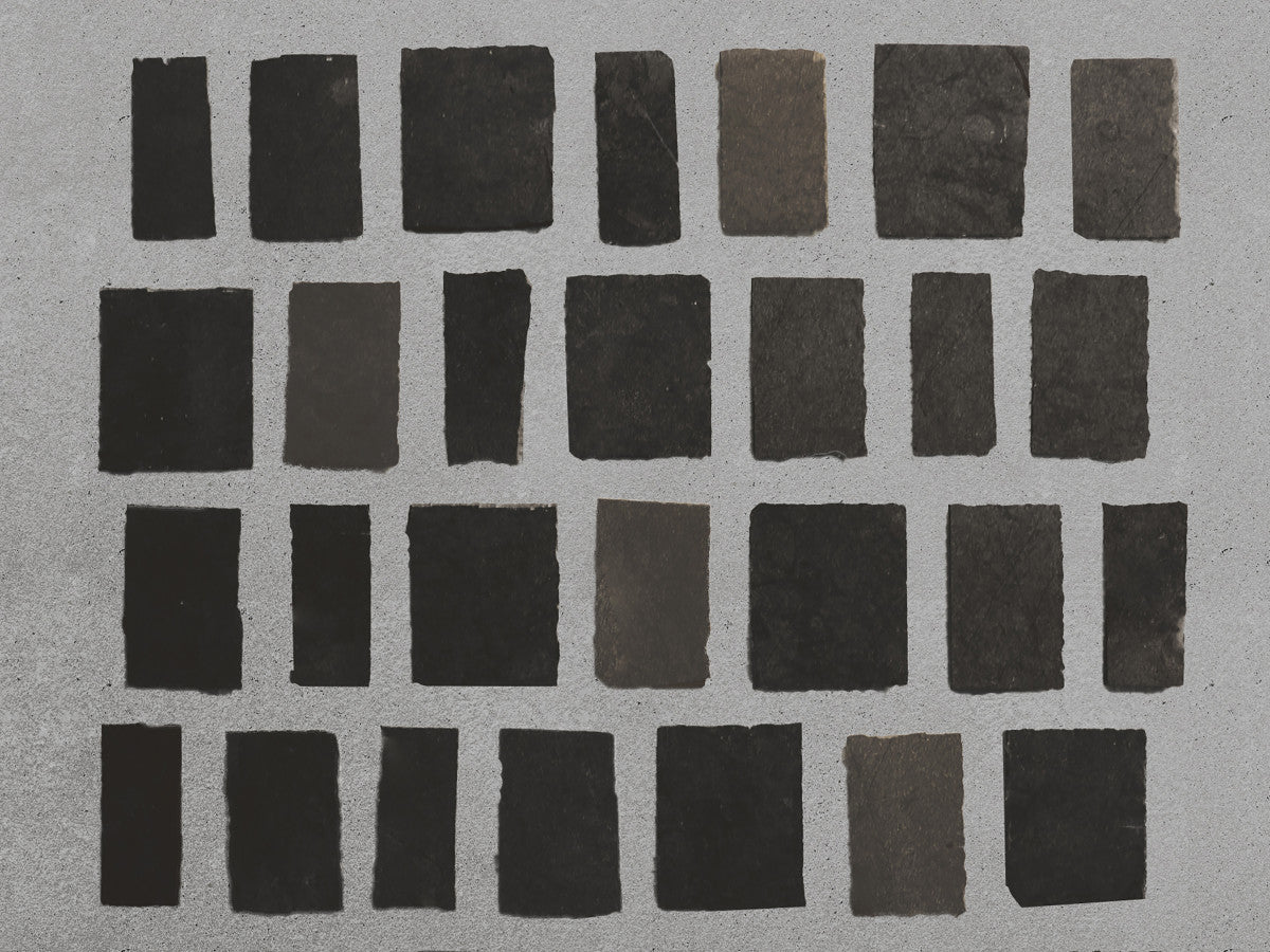 Lapidary mosaic tile sheet warm black 12.25 x 12.