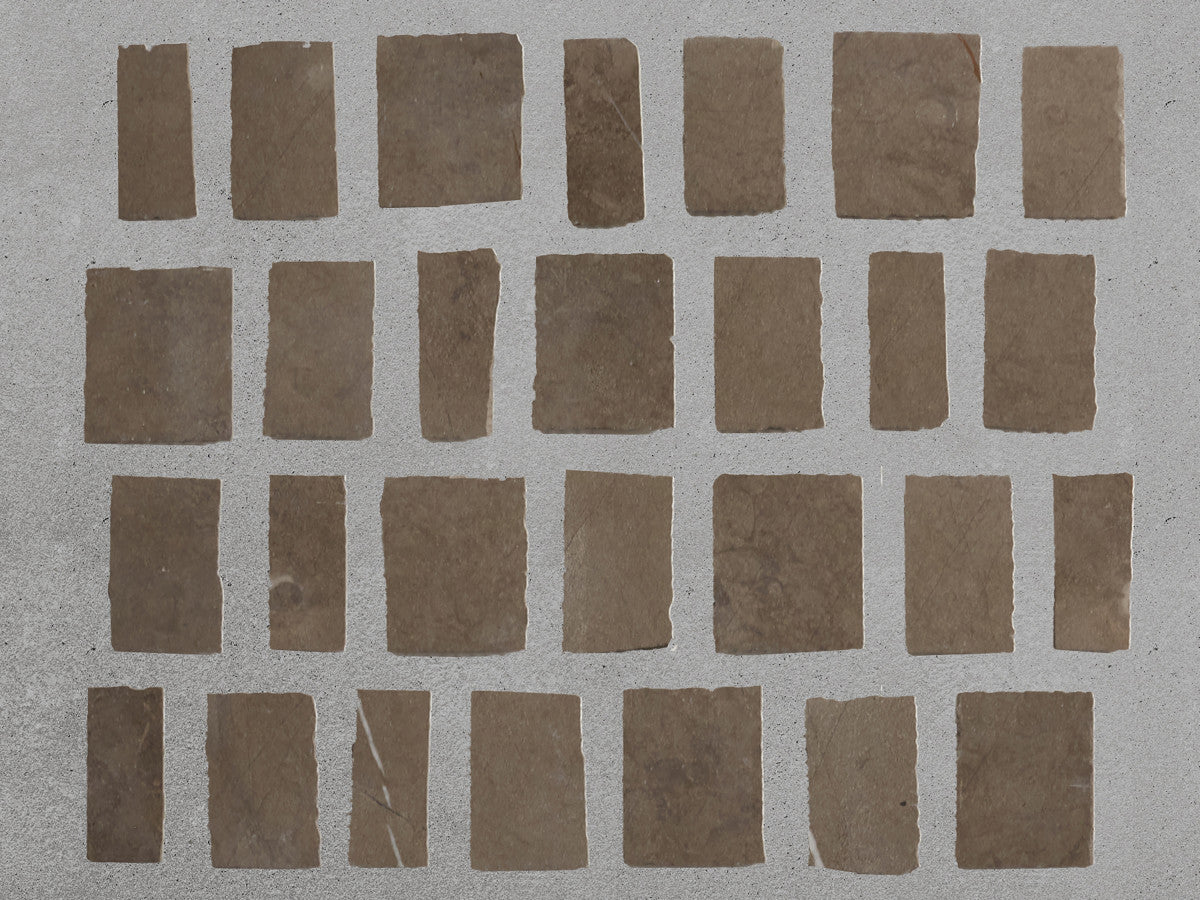 Lapidary mosaic tile sheet cashmere grey 12.25 x 12.