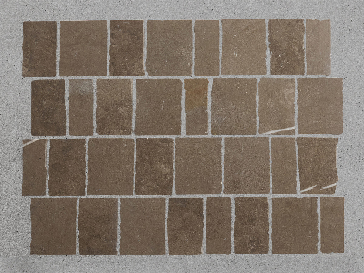 Lapidary mosaic tile sheet cashmere grey 12.25 x 11.125.