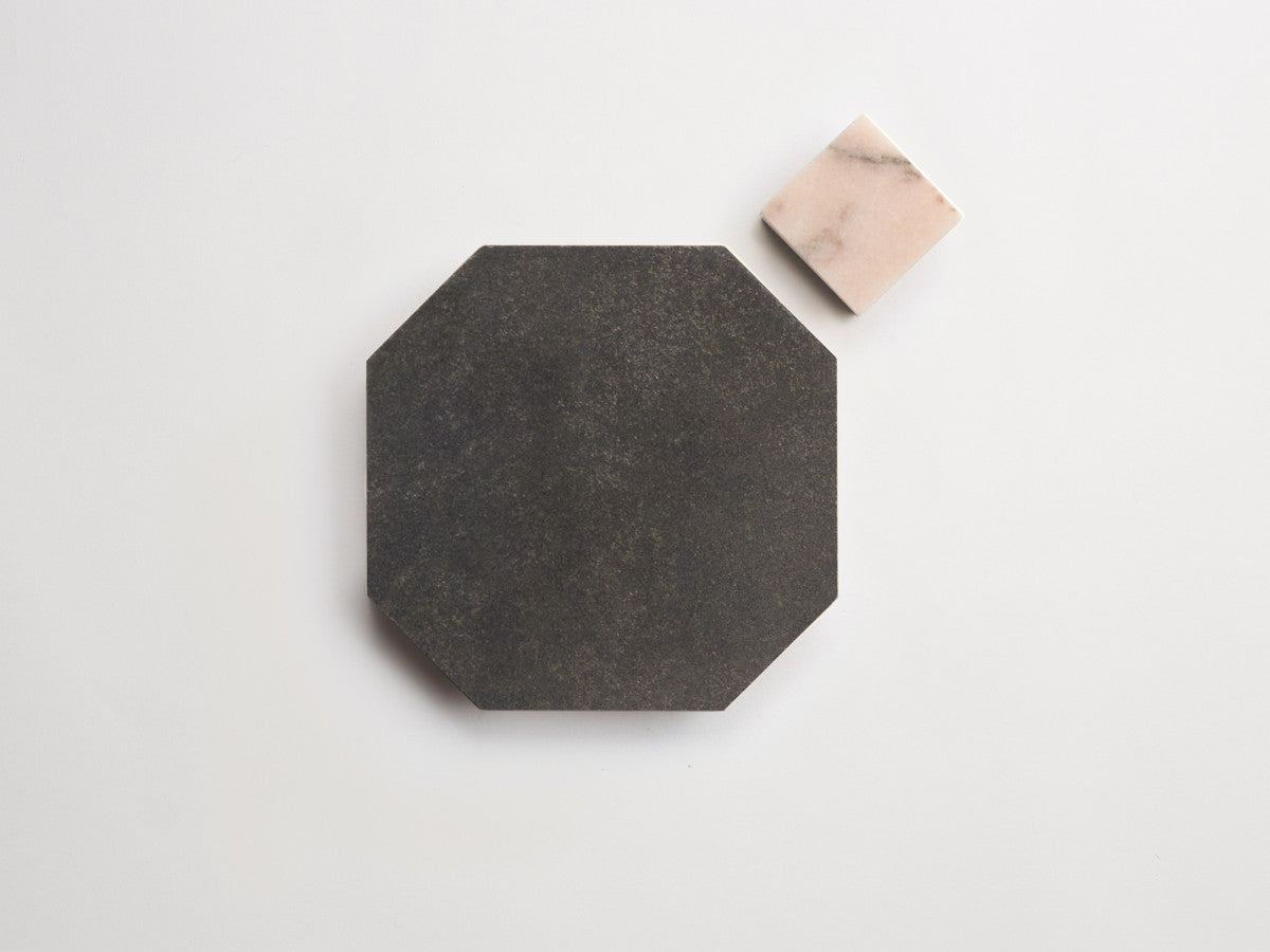 Stone tile octagon Warm Black Honed zio & sons +.