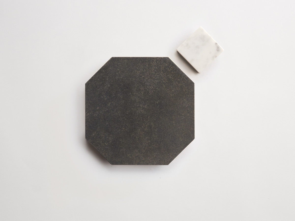 Stone tile octagon Warm Black Honed zio & sons +.