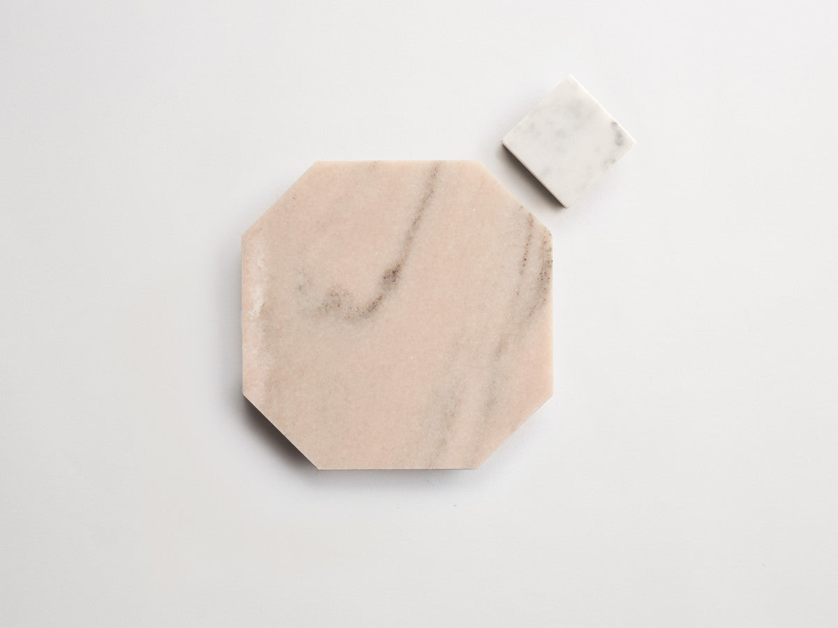 Stone tile | octagon | Pink/Grey | Honed | zio & sons + clé