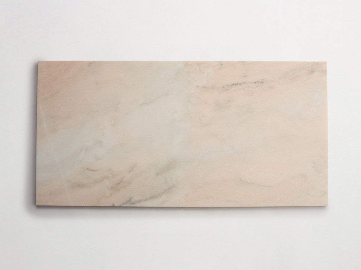 Lapidary stone tile 24 x 12 Pink/Grey Honed.