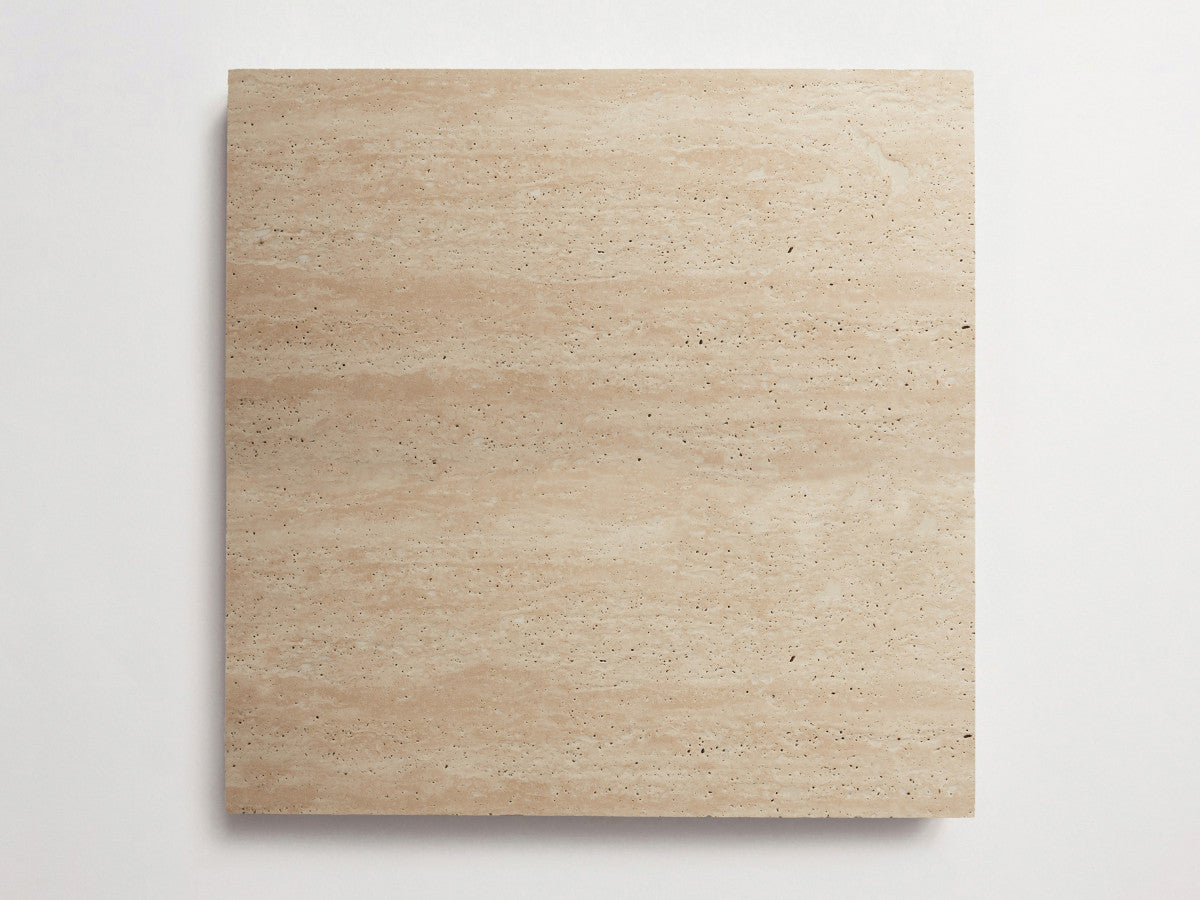Lapidary stone tile 24 in. square Beige Honed.