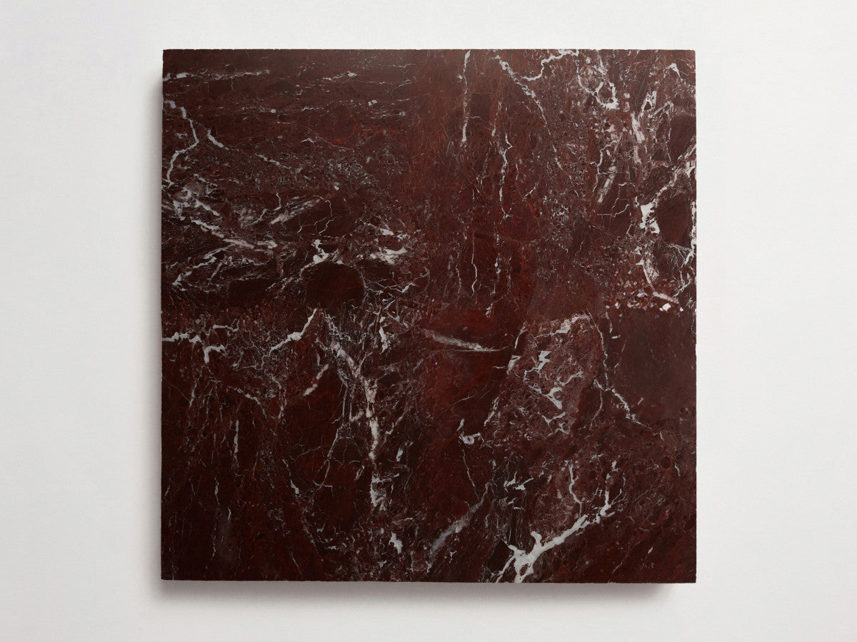 Lapidary stone tile 24 in. square Red Honed.