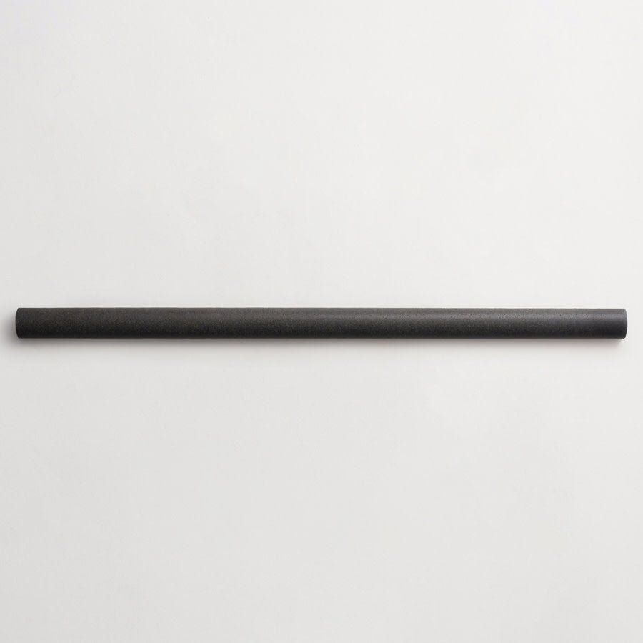 Lapidary rounded tile warm black 23.5 x 1.25.